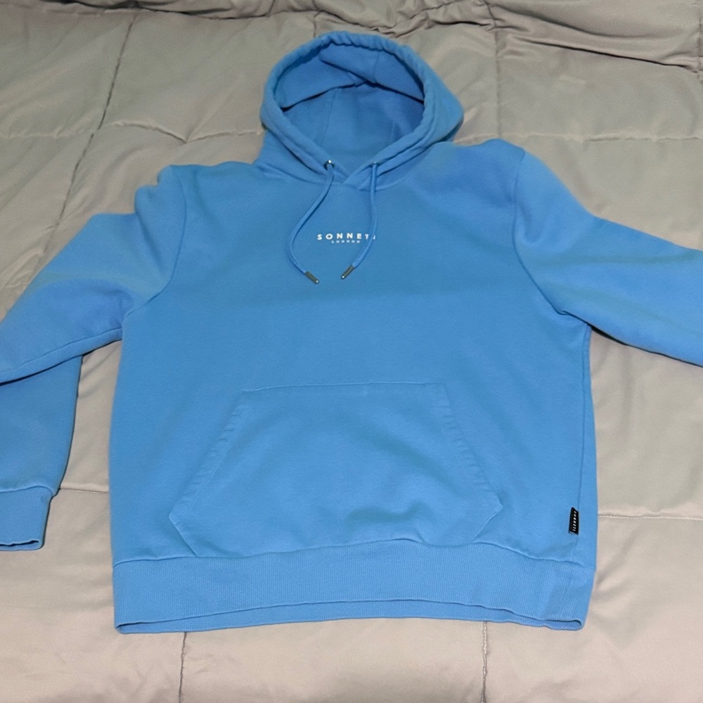 Blue Hoodie Mens Large